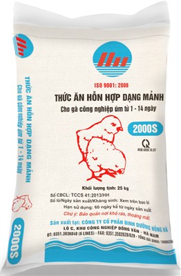 Complete feed for farming chicks from 1 day old to 14 days olds 